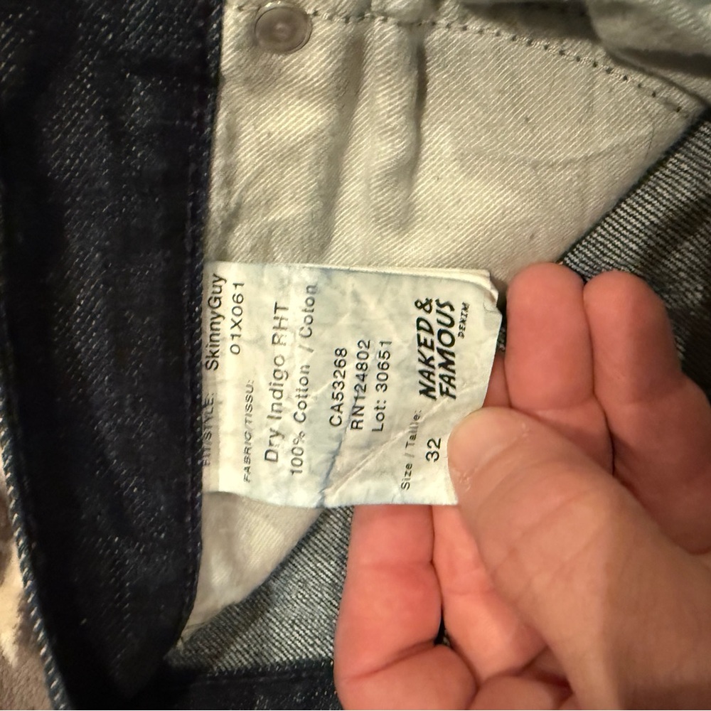 Naked & Famous Denim Dark Indigo Skinny Jeans
